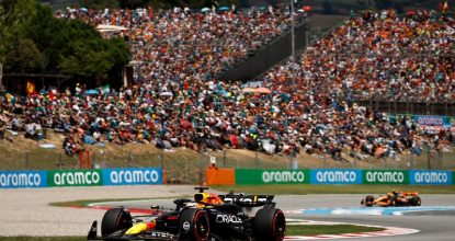 BARCELONA, SPAIN - JUNE 23: Max Verstappen of the Netherlands driving the (1) Oracle Red Bull Racing RB20 on track during the F1 Grand Prix of Spain at Circuit de Barcelona-Catalunya on June 23, 2024 in Barcelona, Spain. (Photo by Chris Graythen/Getty Images) // Getty Images / Red Bull Content Pool // SI202406230350 // Usage for editorial use only //